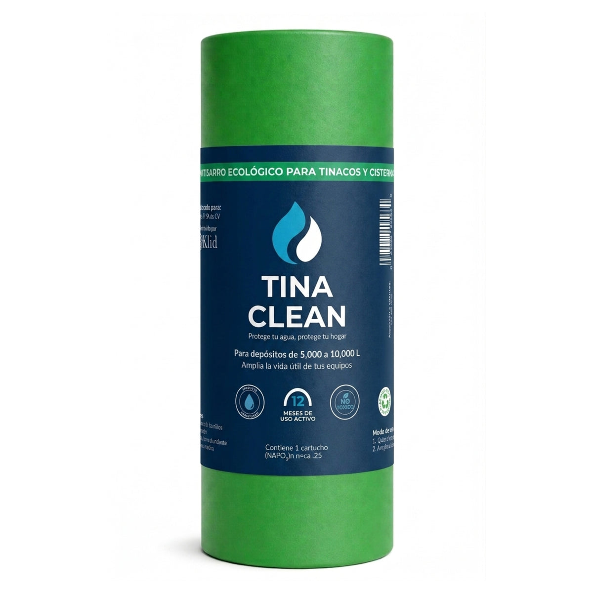 Antisarro Ecológico TINA CLEAN para Cisterna 5000-10000L | 12 meses