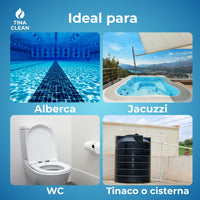 Pastillas de Tricloro TINA CLEAN 3 pulgadas | 1 kilo
