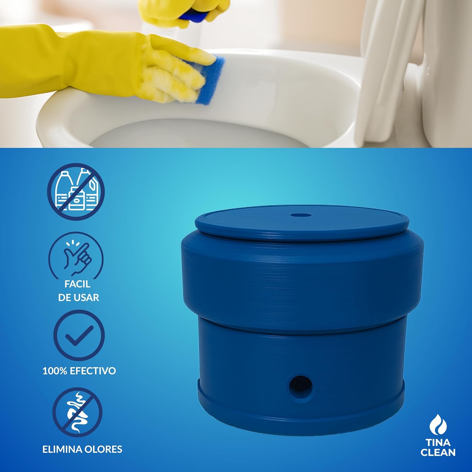 Antisarro para Baño y Desinfectante 2 meses - Eliminador de Sarro - Descalcificador de Agua Antisarro Baño - Ablandador de Agua para Baños - Quita Sarro Baños 2 Meses