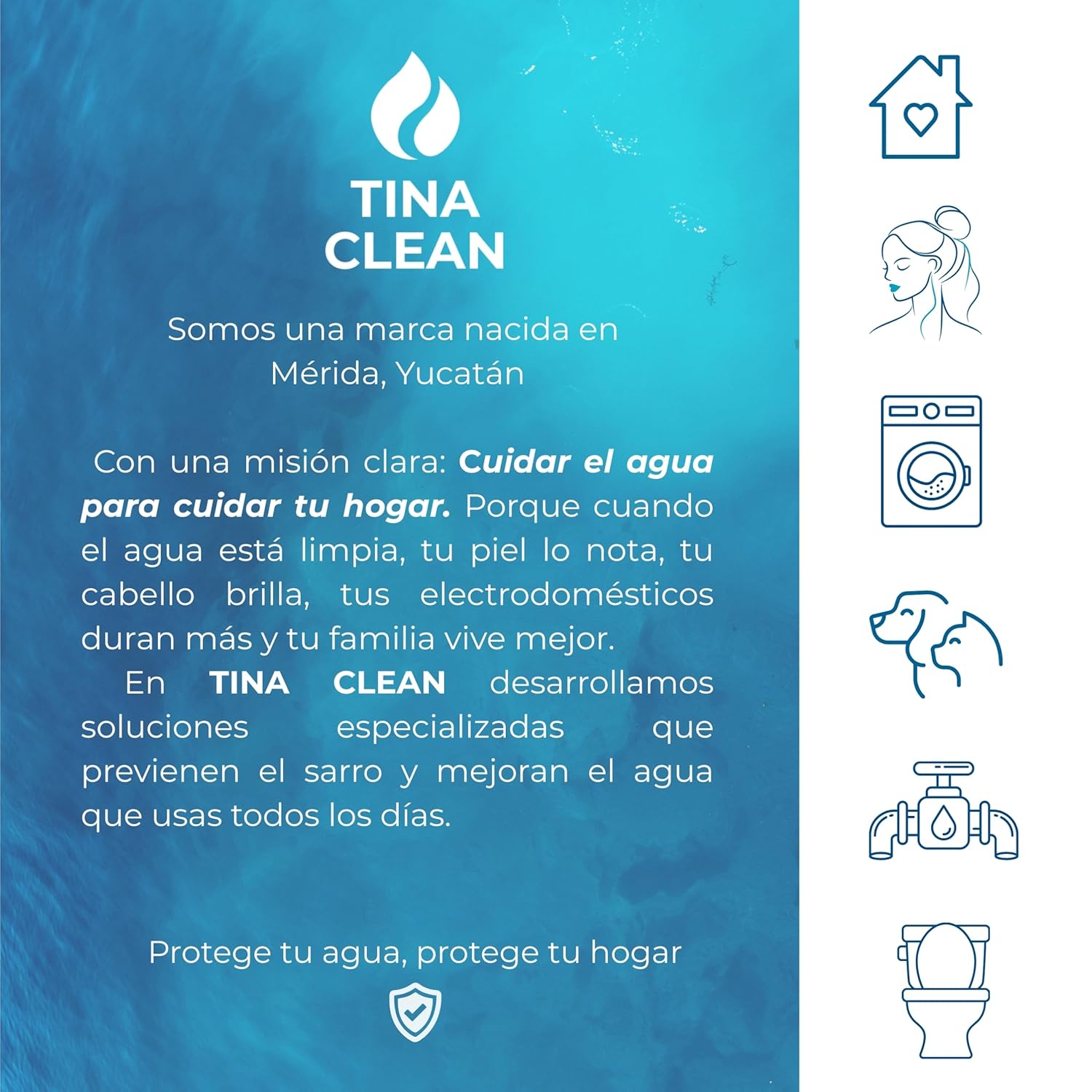 Antisarro para Tinaco y Cisterna 450-1100L 6 Meses | Eliminador de Sarro y Suavizador de Agua | Filtro Antisarro y Suavizador | Tina Clean – Filtro de Agua para Tinaco