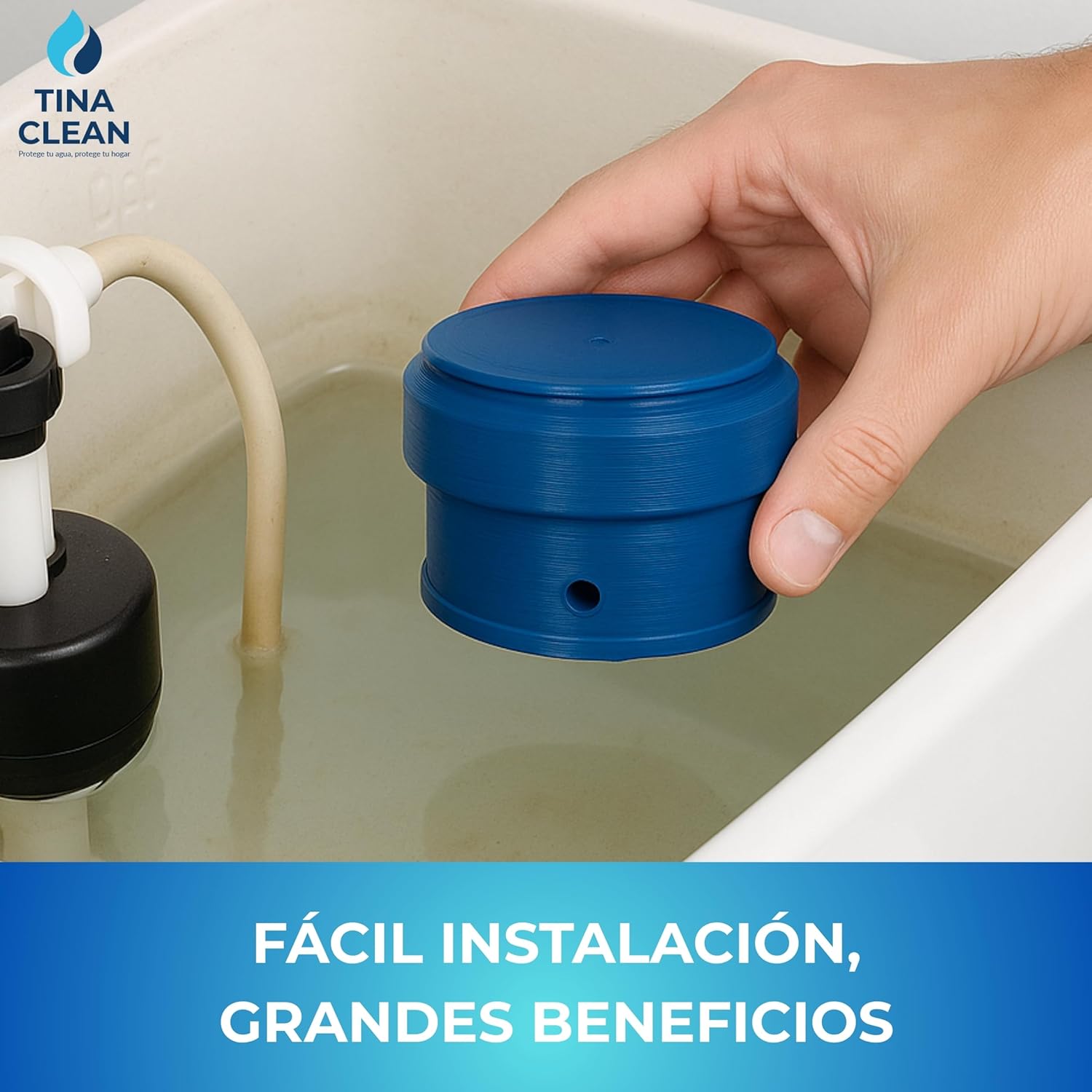 Antisarro para Baño y Desinfectante 2 meses - Eliminador de Sarro - Descalcificador de Agua Antisarro Baño - Ablandador de Agua para Baños - Quita Sarro Baños 2 Meses