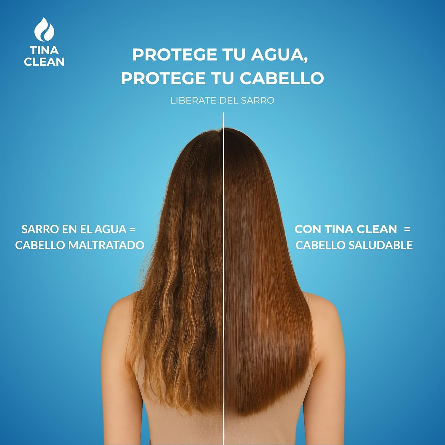 Antisarro para Tinaco y Cisterna 450 a 1100L 12 Meses | Eliminador de Sarro y Sauvizador de Agua | Filtro de Agua y Suavizador | Tina Clean – Filtro Agua para Tinaco