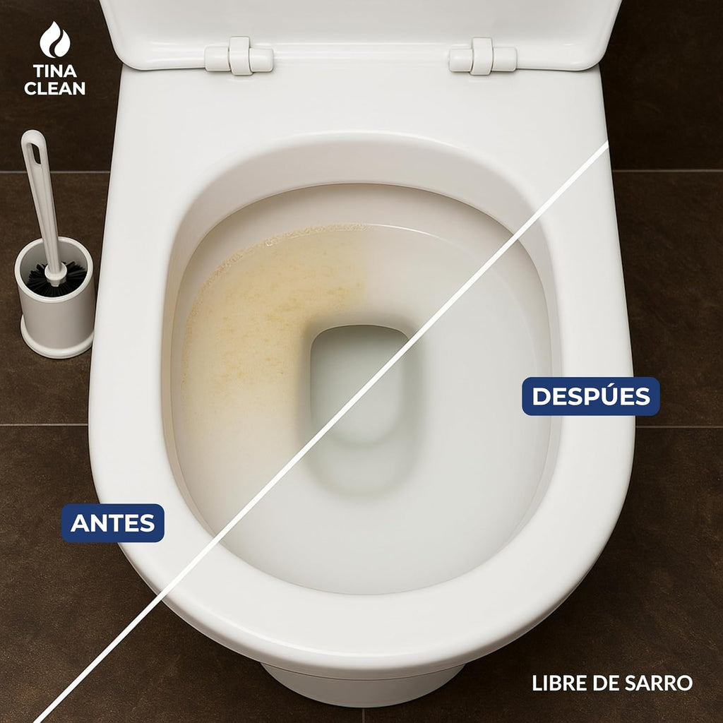 Antisarro para Baño y Desinfectante 2 meses - Eliminador de Sarro - Descalcificador de Agua Antisarro Baño - Ablandador de Agua para Baños - Quita Sarro Baños 2 Meses
