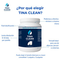 Pastillas de Tricloro TINA CLEAN 3 pulgadas | 1 kilo