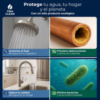 Antisarro Ecológico TINA CLEAN para Tinaco 450-2000L | 12 meses