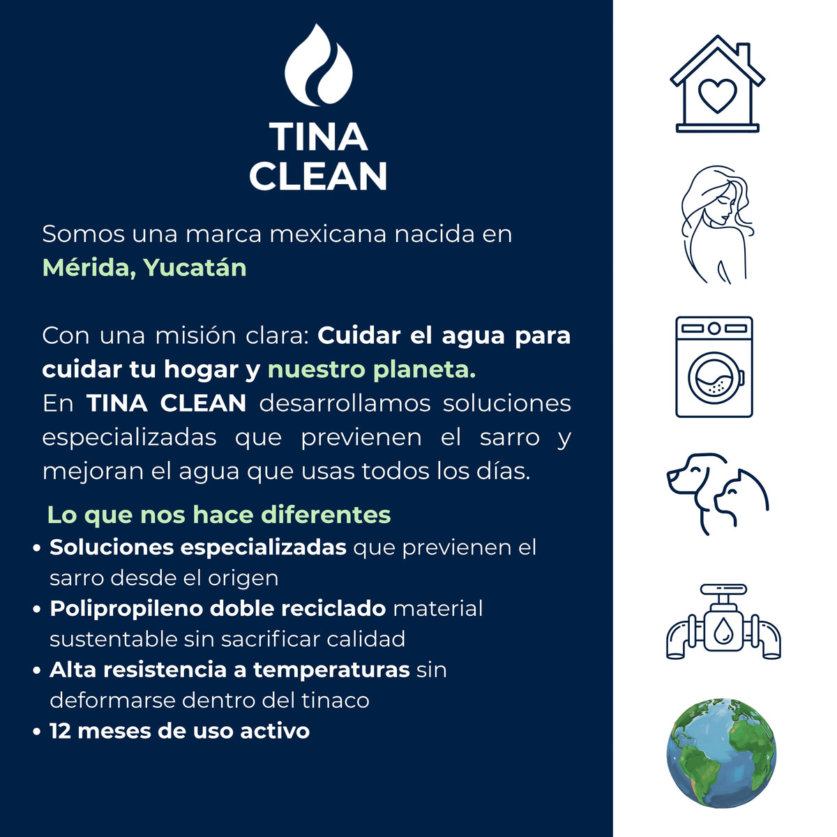 Antisarro Ecológico TINA CLEAN para Cisterna 5000-10000L | 12 meses