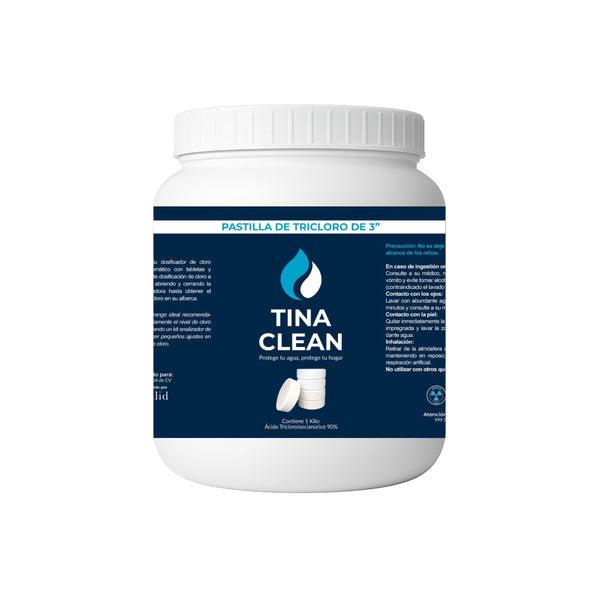 Pastillas de Tricloro TINA CLEAN 3 pulgadas | 1 kilo