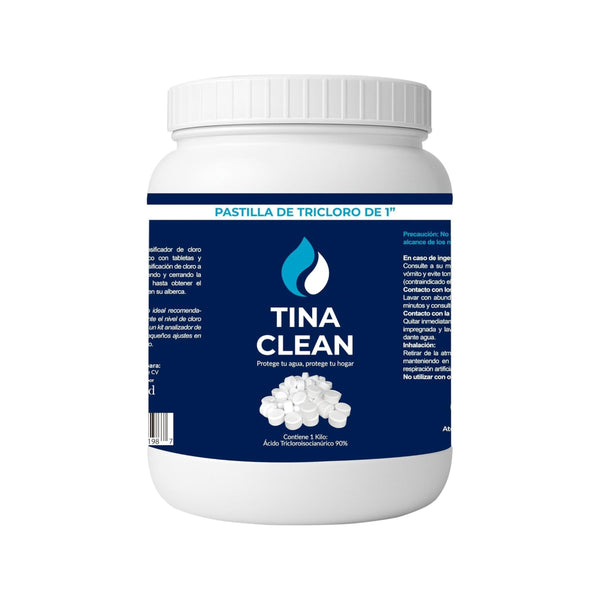 Pastillas de Tricloro TINA CLEAN 1 pulgada | 1 kilo